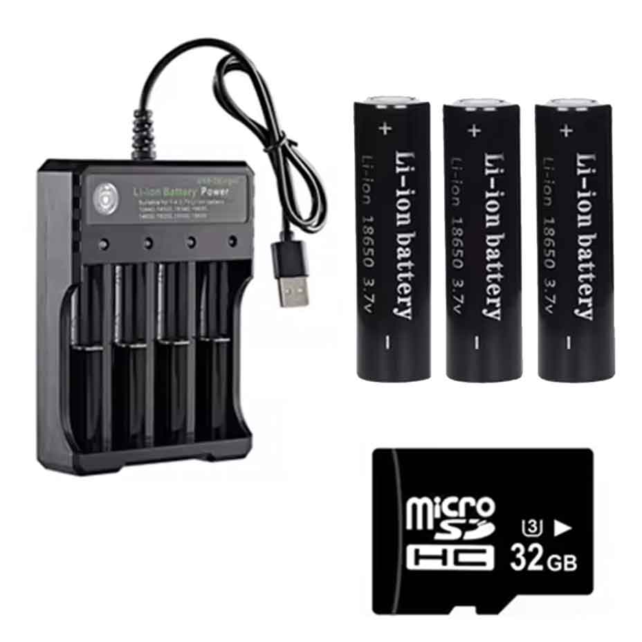 Battery Bundle (Battery + Charger + Memory Card) - Clear Vision™ Scope
