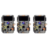Thumbnail for Clear Vision™ Cam - 4K WiFi Bluetooth Wireless Wildlife Trail Camera (3-Pack)