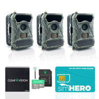 Thumbnail for Clear Vision™ Cam - Cellular Wireless Wildlife Trail Camera (Classic: 3-Pack)