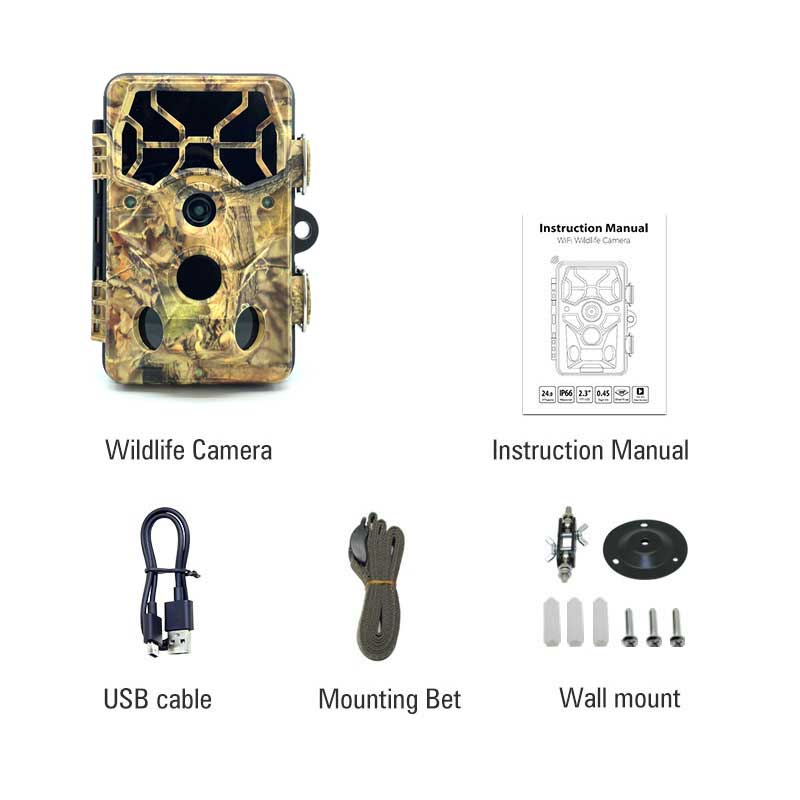 Clear Vision™ Cam - WiFi Bluetooth Wireless Wildlife Trail Camera (3-Pack)