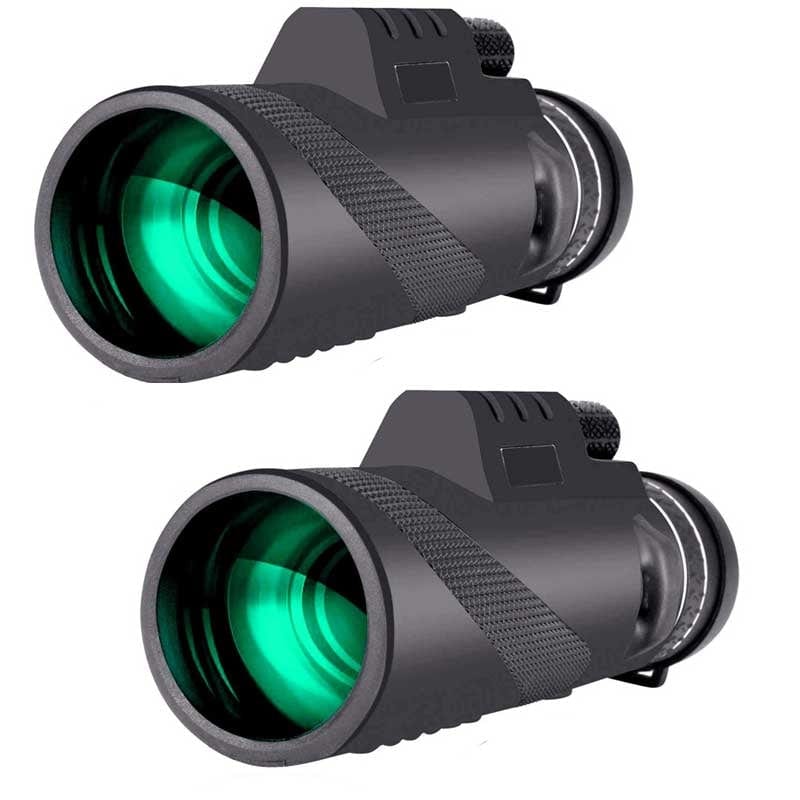 Clear Vision™ Mobile Monocular (2-Pack) - Professional Mobile Phone Monocular 40x60