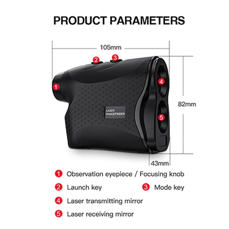 Clear Vision™ Laser Rangefinder - Outdoor Optics Hunting Monocular